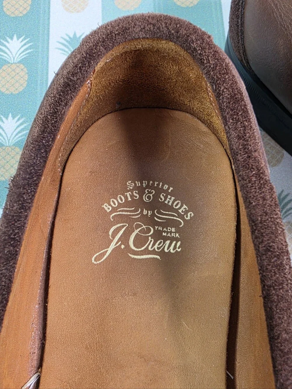 J. Crew Brown Camden leather kiltie tassel loafers